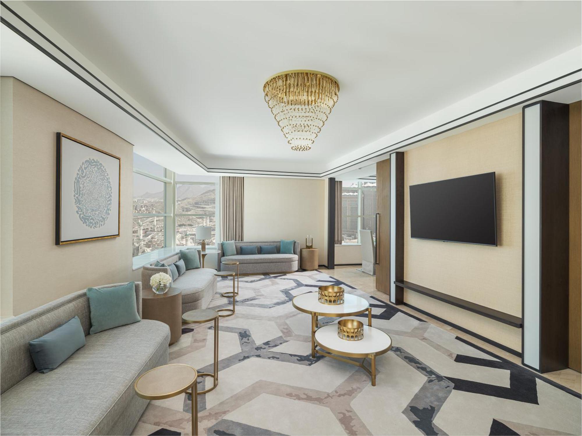 אפרטהוטל מכה Address Jabal Omar Makkah מראה חיצוני תמונה The living room of a Presidential Suite